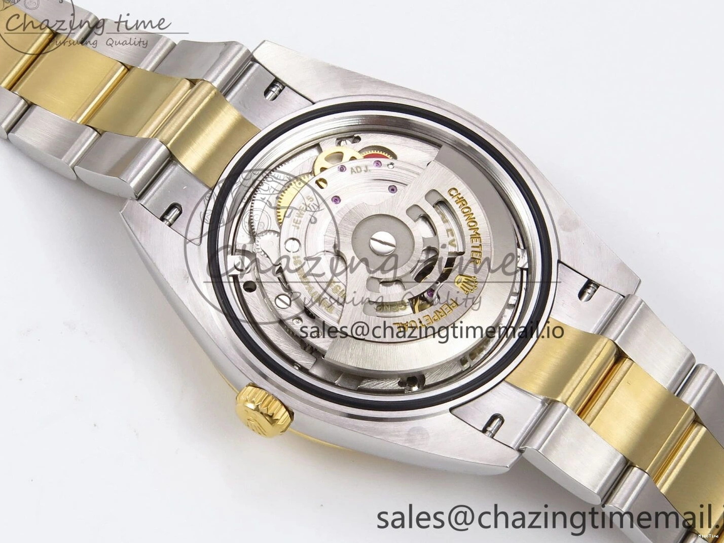 MiroTime 1229 DateJust 41 126333 EWEF Best Edition YG Diamonds Dial on SS YG Oyster Bracelet A Minimalist 973